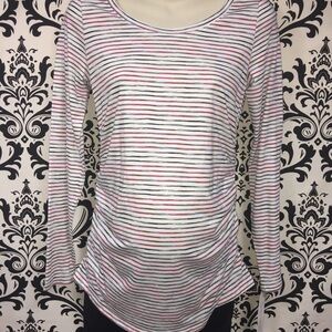 NWOT Liz Lange maternity long sleeve striped top